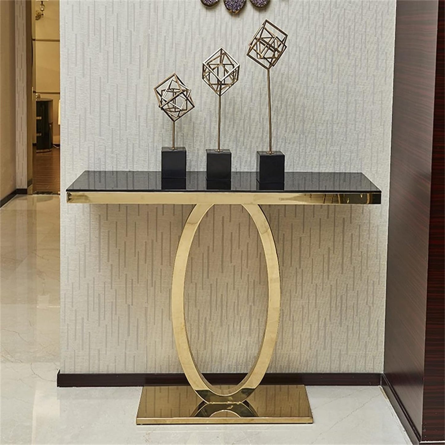 Luxury Nordic console table simple ultra narrow table entry cabinet entrance wall end view platform