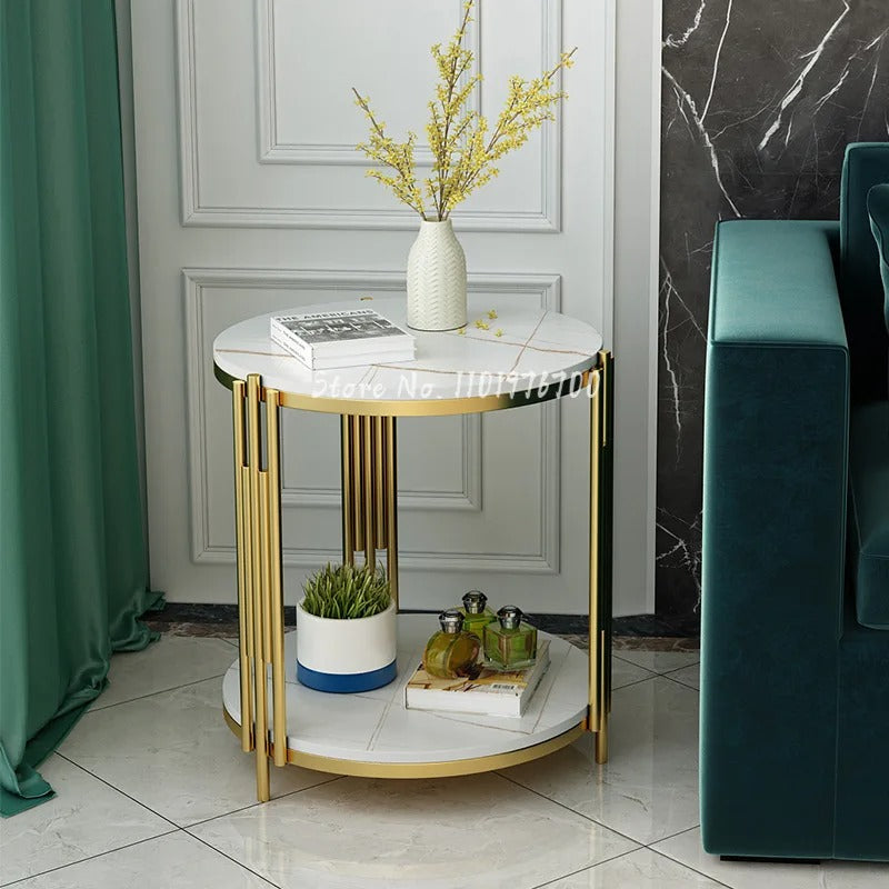 Round Coffee And Side Accent End Table