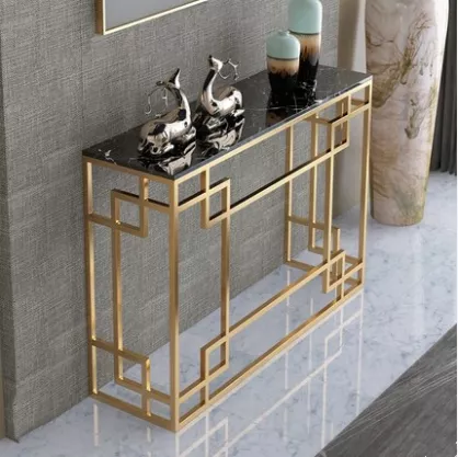 Stylish Console With Wall Mirror