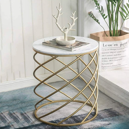 Living Room Nordic Metal Side Table, Creative Small Round Table