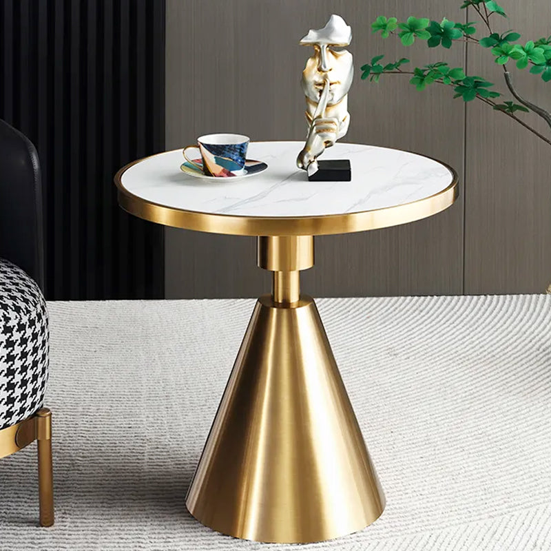 Light Luxury Rock Board Simple Sofa Side Table