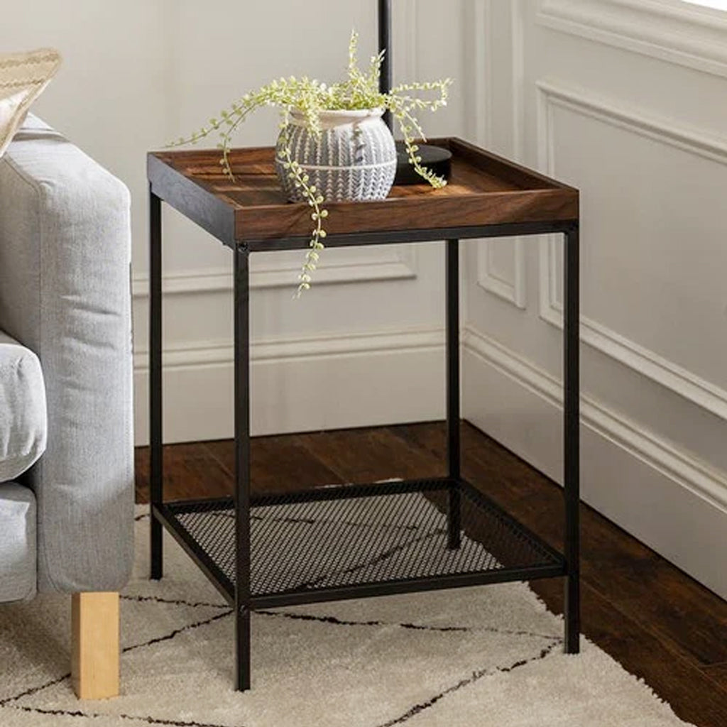 Tray top side table urban stylish end table