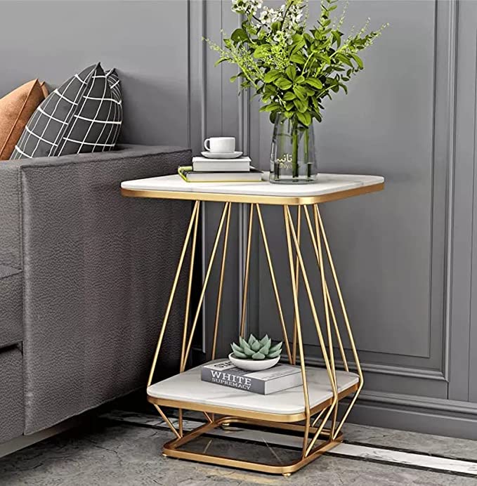 Modern Square Side Table for Living Room End Table