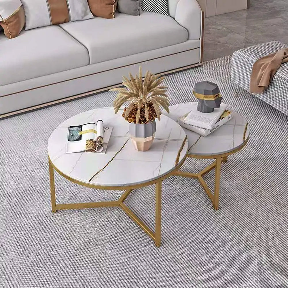 Living Room Style Center Nesting Coffee Table Set