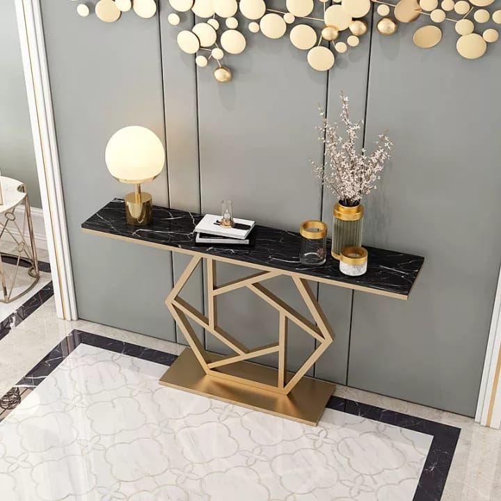 Console Table with Metal Frame Living Lounge Drawing Room Console Table