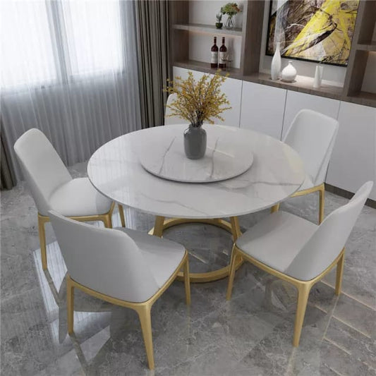 Medium Luxury Dining Table With 4 Chairs