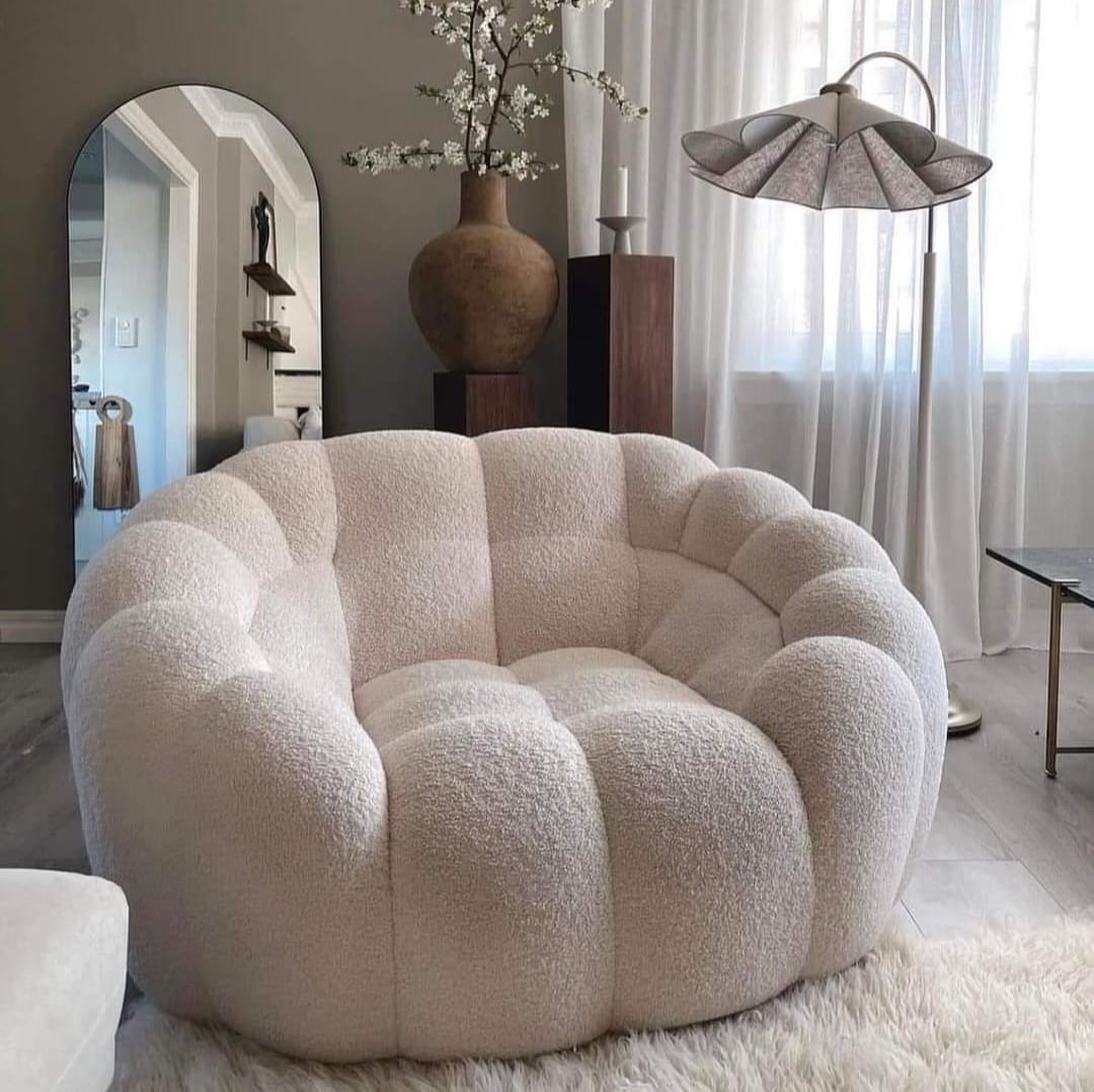 Fluffy Cute Modern Design Living Room Sofa Chair Living Room Sofas Fashion