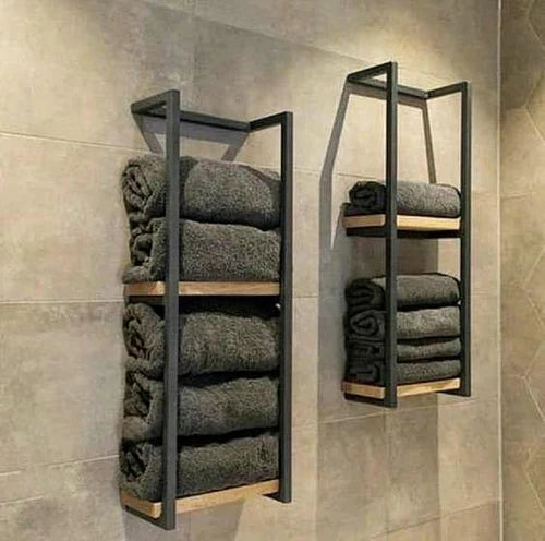 Industrial Iron Towel Wall Stand